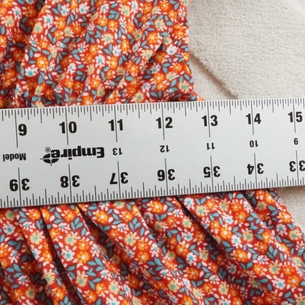 Urban Outfitters Tiered Mini Dress Womens Small Floral Print Dolman Sleeve - Picture 6 of 11